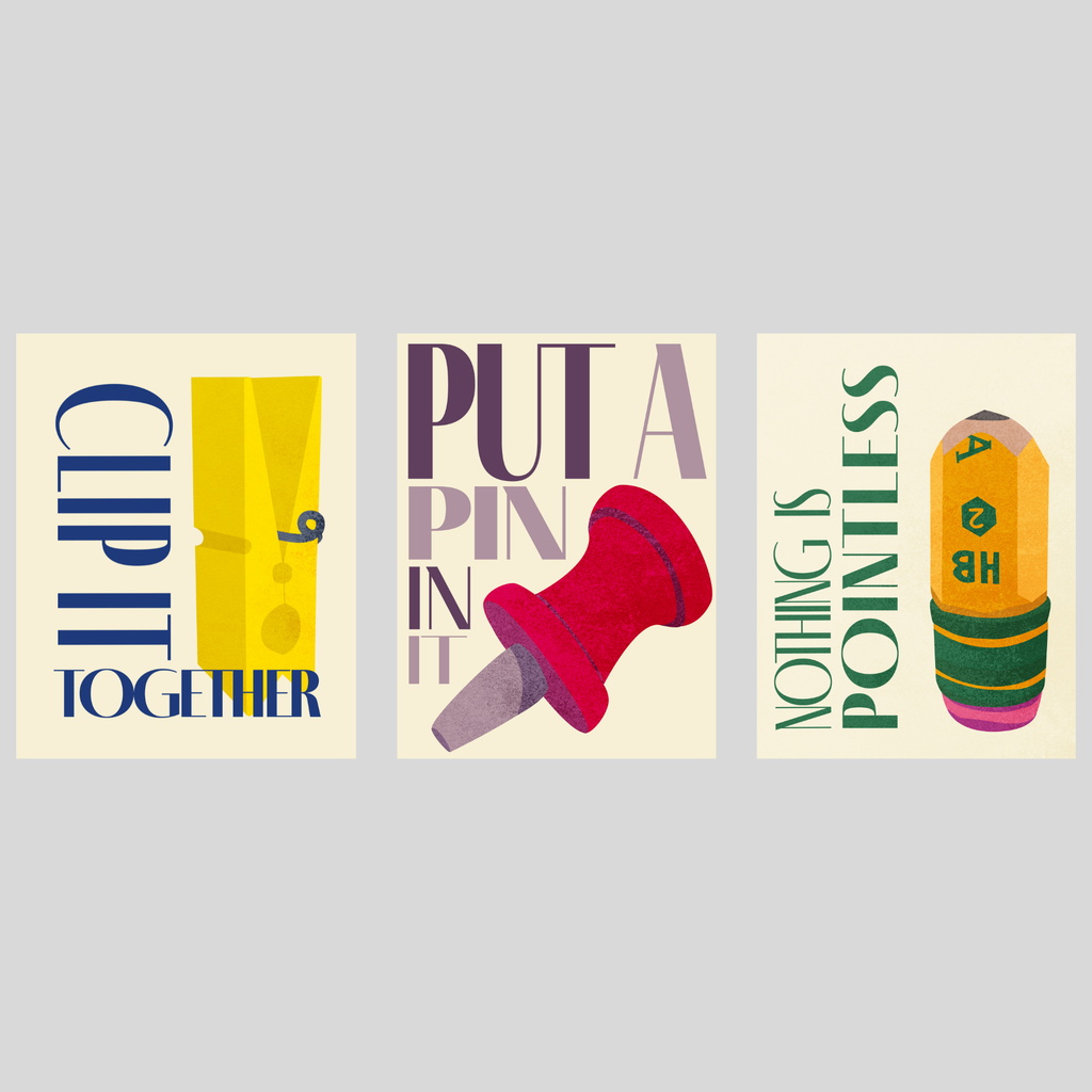 Office Supply Poster Collection